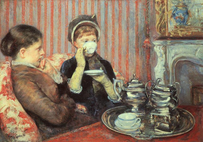 Mary Cassatt The Cup of Tea Norge oil painting art